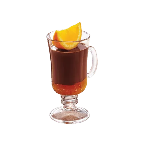 Slightly bitter chocolate with orange and ginger