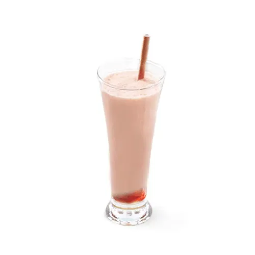 Iced chocolate with strawberries