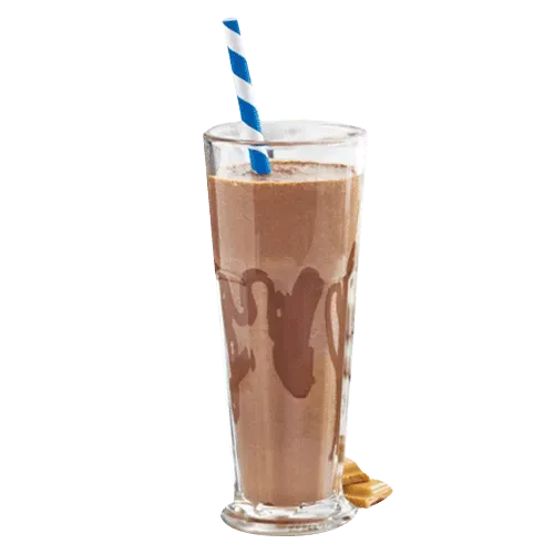 Iced white chocolate with Wedel cake