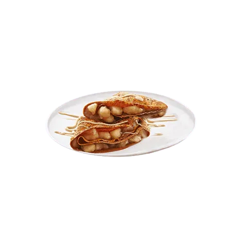 Crepes with apples and cinnamon