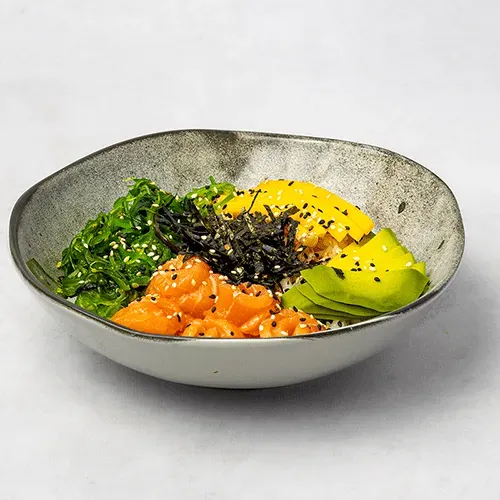 Poke salmon
