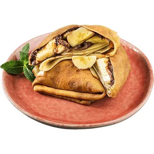 Pancakes with nutella and banana 2 pcs
