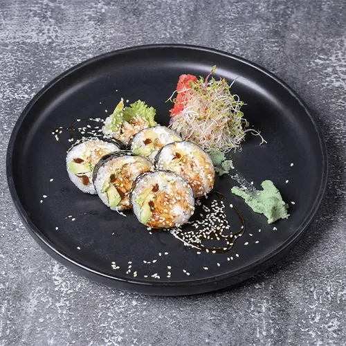 Futomaki baked with butterfish