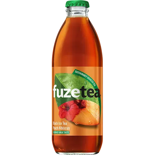 FuzeTea Black Ice Tea Peach Hibiscus 0,25l