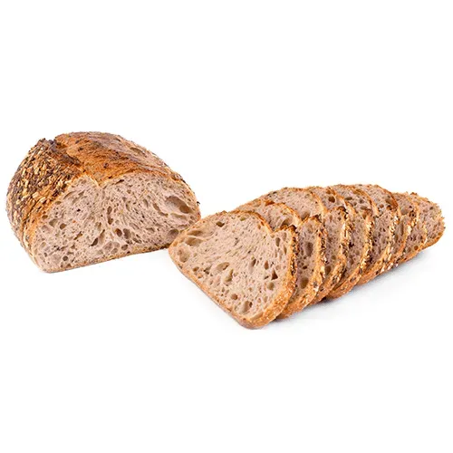 Sourdough country bread with flaxseed