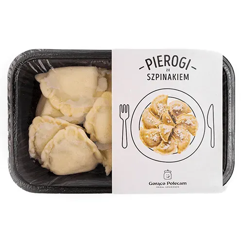 Dumplings with spinach