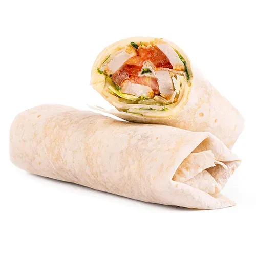 Wrap with breaded chicken