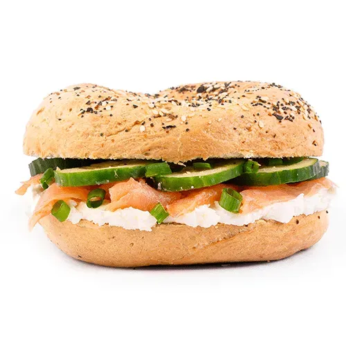 Bagel with smoked salmon