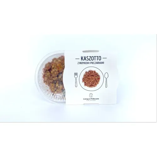 Kaszotto z indykiem i pieczarkami