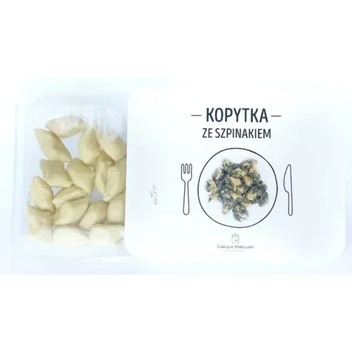 Kopytka ze szpinakiem