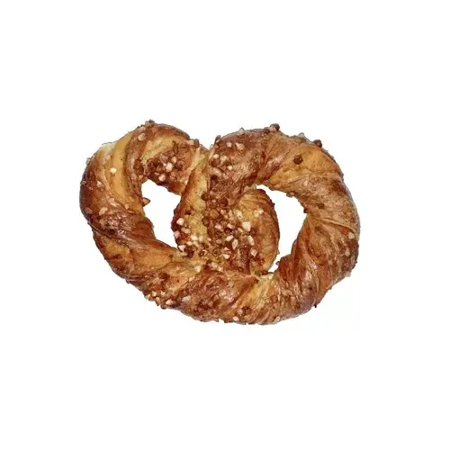 Crusty precel z migdałami
