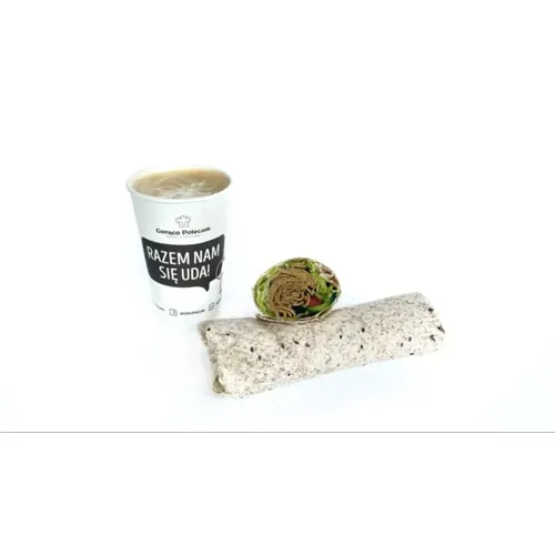 Wrap wege qurczak kebab + kawa