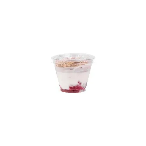Jogurt z malinami i crunchy