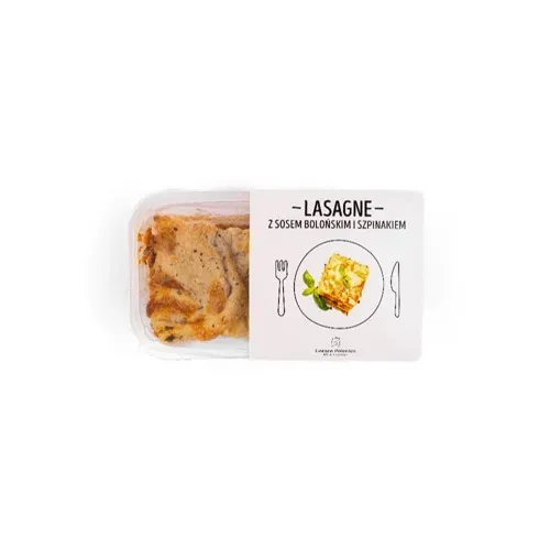 Lasagne z sosem bolońskim i szpinakiem