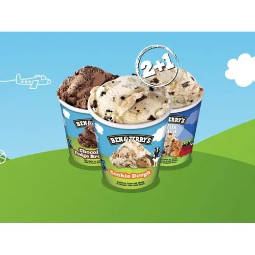 Ben&Jerry's 2+1 gratis