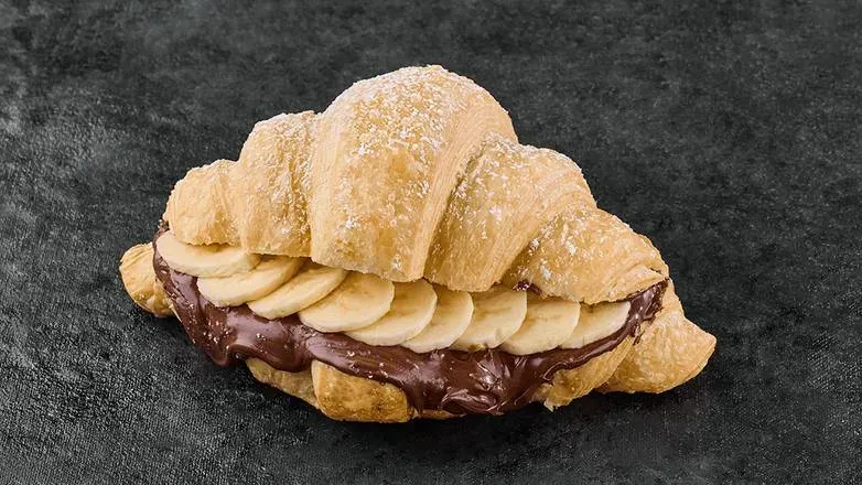Croissant z Czekoladą i Bananem