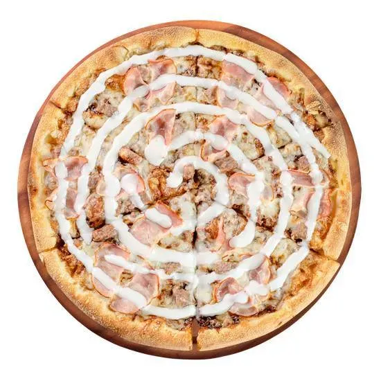 Pizza BBQ Bacon Burger