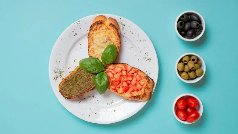 Bruschetta tri colore