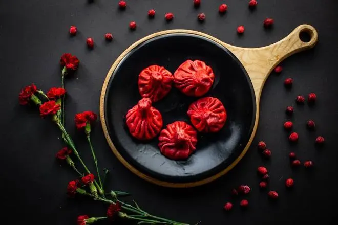 Chinkali with Cherries