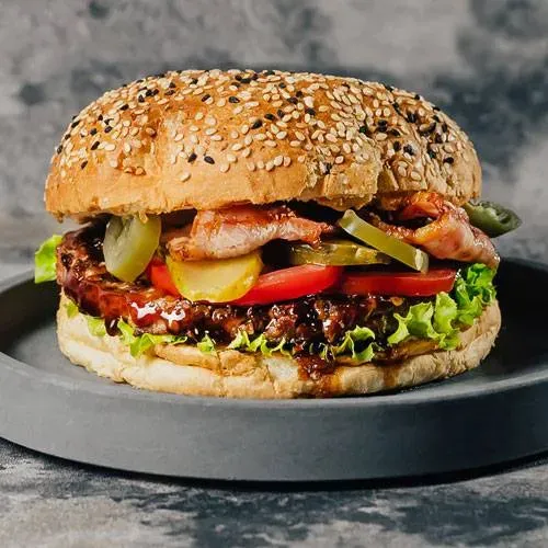 Teriyaki-Mango Burger