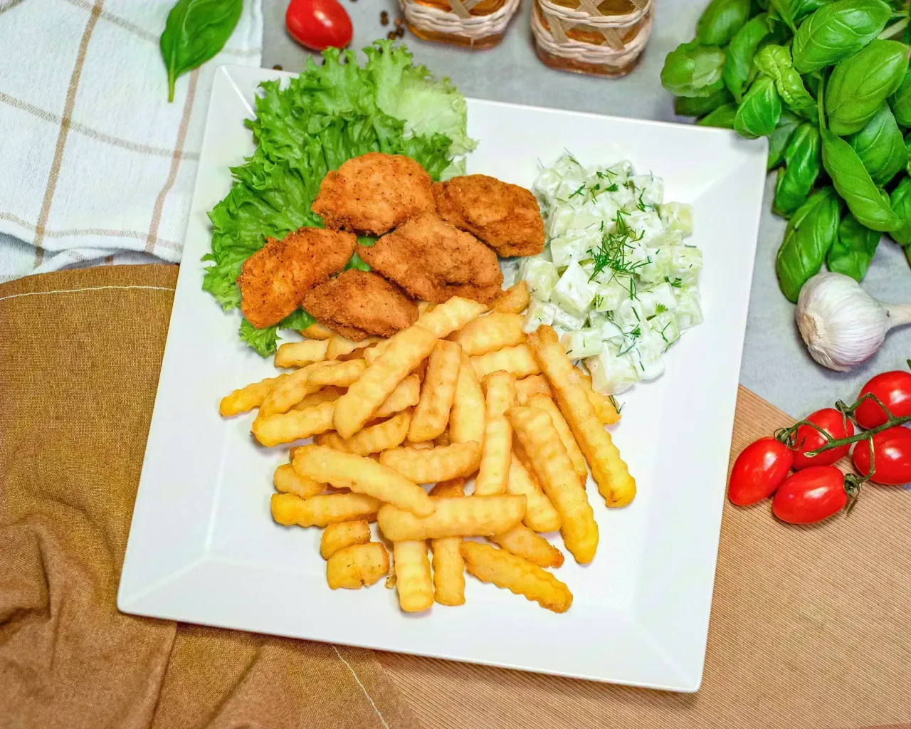 Nuggetsy z Frytkami