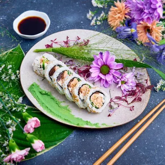 Uramaki Łosoś Grillowany (6 sztuk)