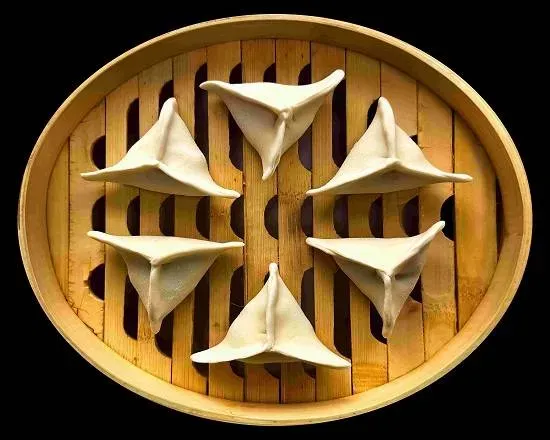 Pierożki z krewetką i miętą (6 sztuk)
