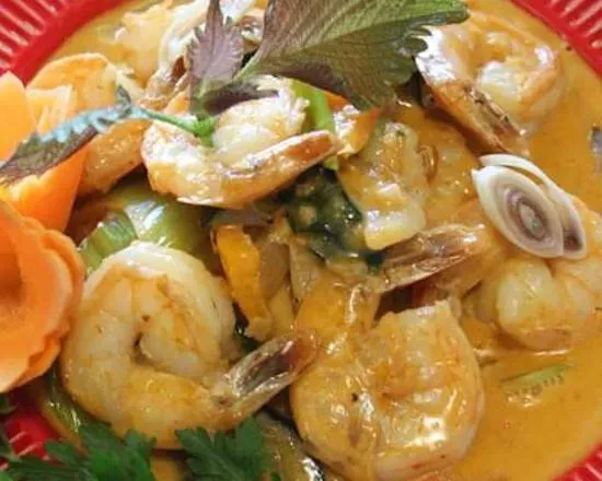 Krewetki Królewskie w Sosie Curry-TÔM CURRY