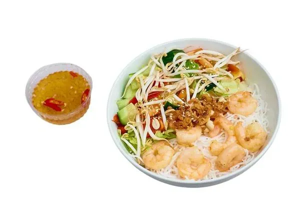 Bún Nam Bộ z krewetkami