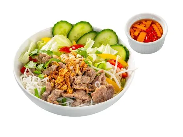 Bún Nam Bộ z wołowiną