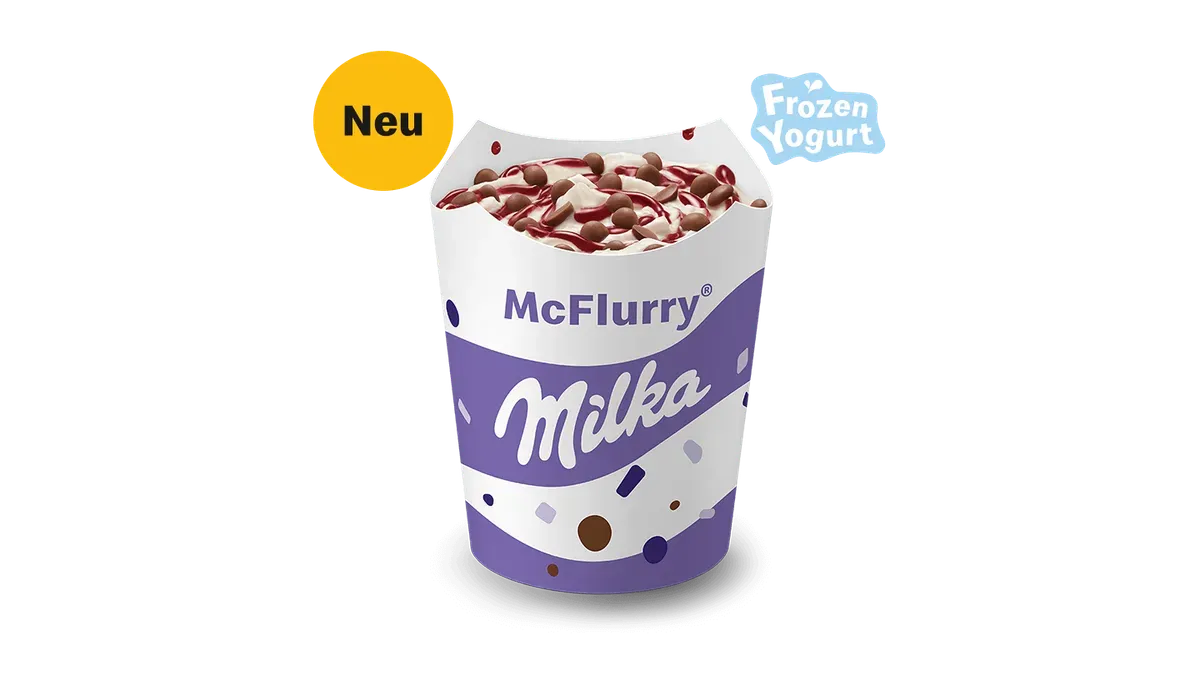 McFlurry® Frozen Yogurt Milka® Kirsch-Sauce