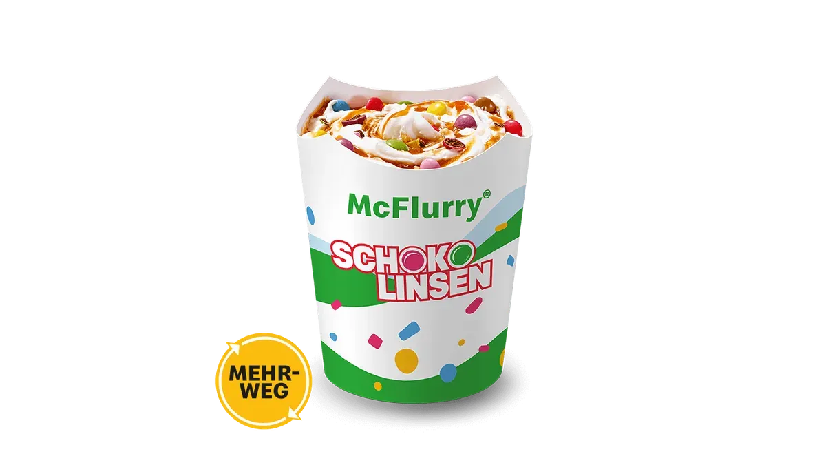 McFlurry® Original Schokolinsen Karamell-Sauce Mehrweg