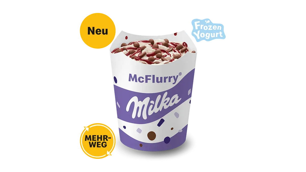 McFlurry® Frozen Yogurt Milka® Kirsch-Sauce Mehrweg