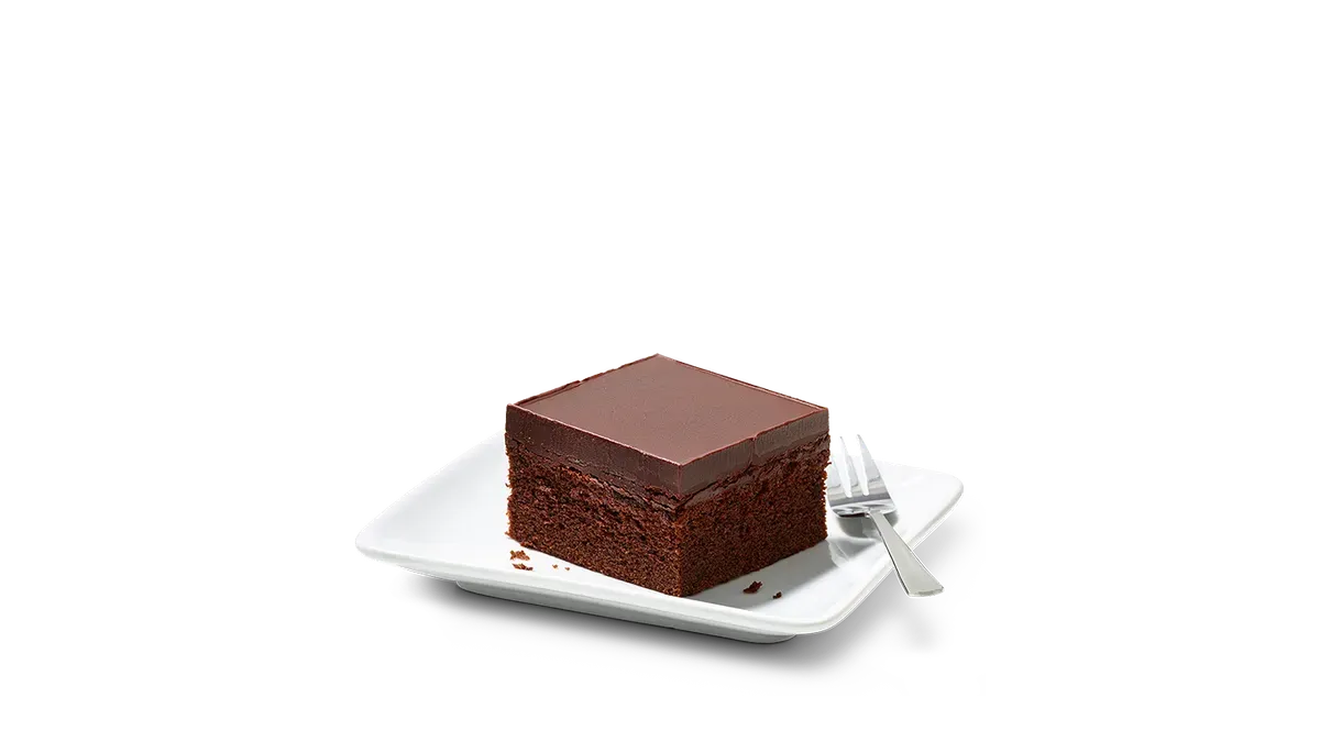 Schokoladenkuchen mit kakaohaltiger Fettglasur