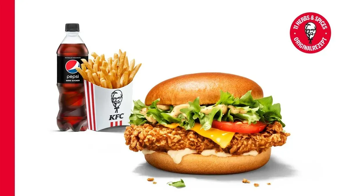 Colonel Original Burger Menü