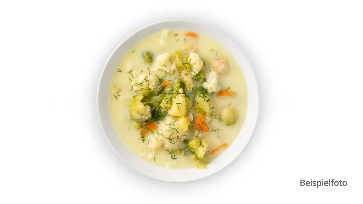 2 B. Soup with Different Vegetables