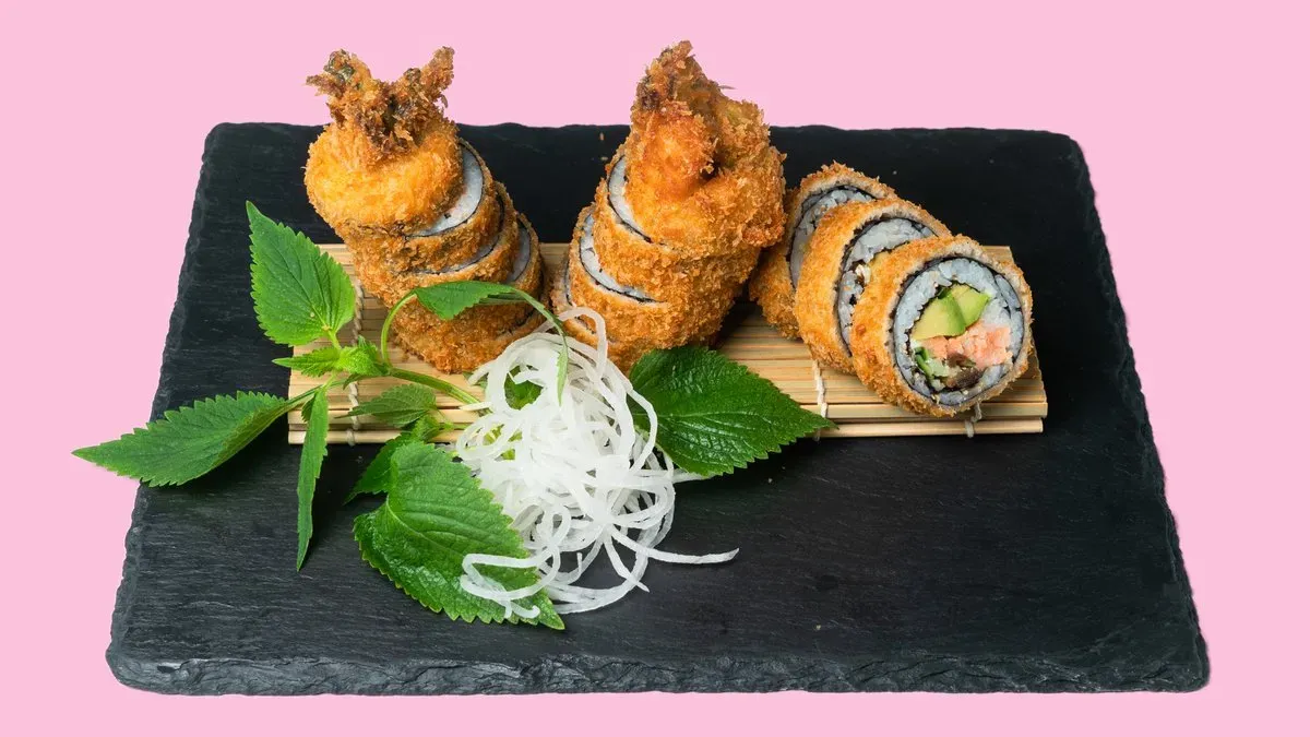 T2. Sake Tempura Roll