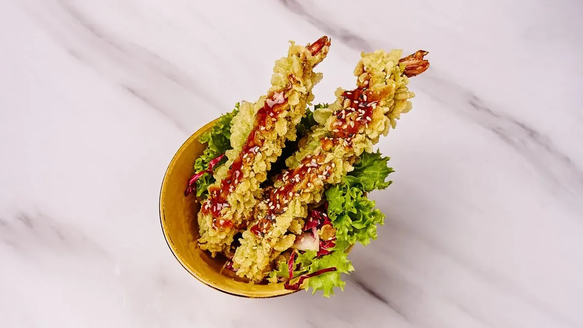 111. Green Rice Prawns
