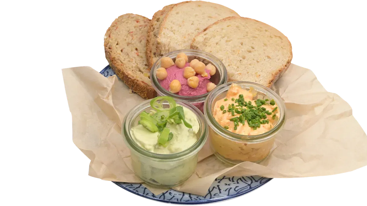 Dreierlei mit Brot