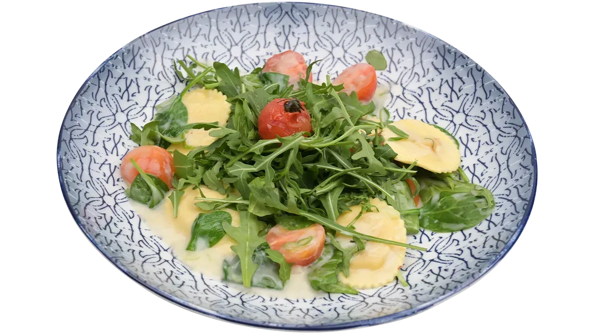 Lachs-Spinat-Nudeln