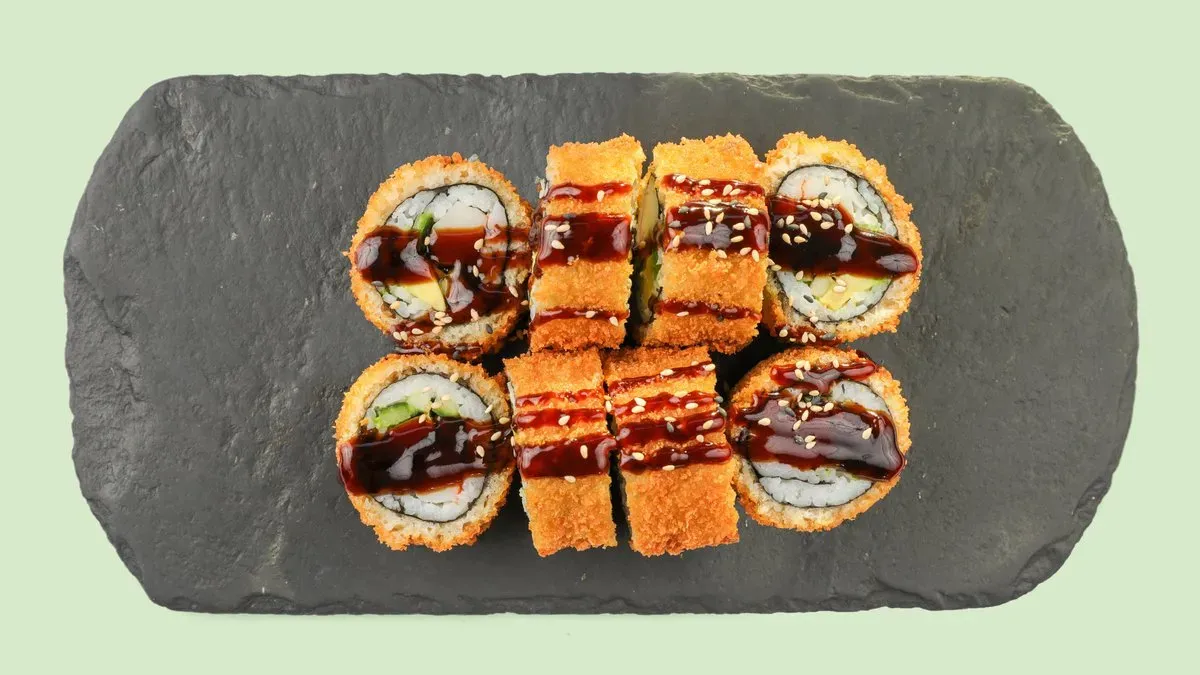 81. Sake Tempura Futo Maki