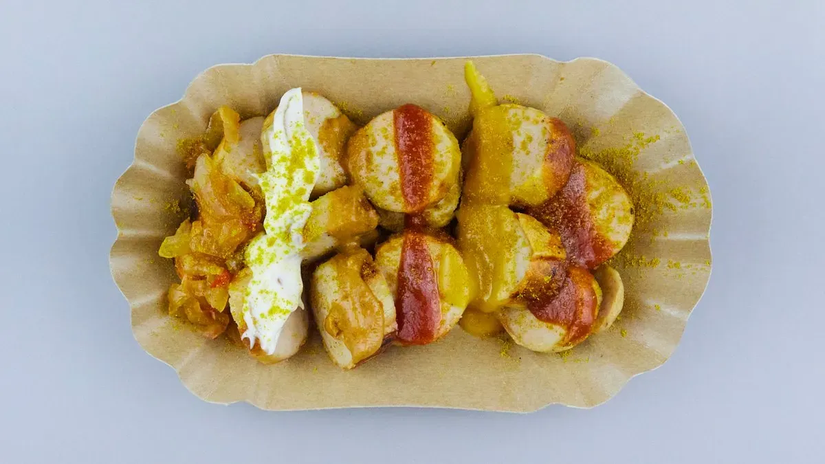Gebrühte Currywurst
