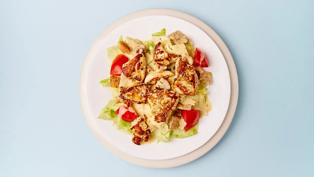 Caesar Salat mit Hähnchen