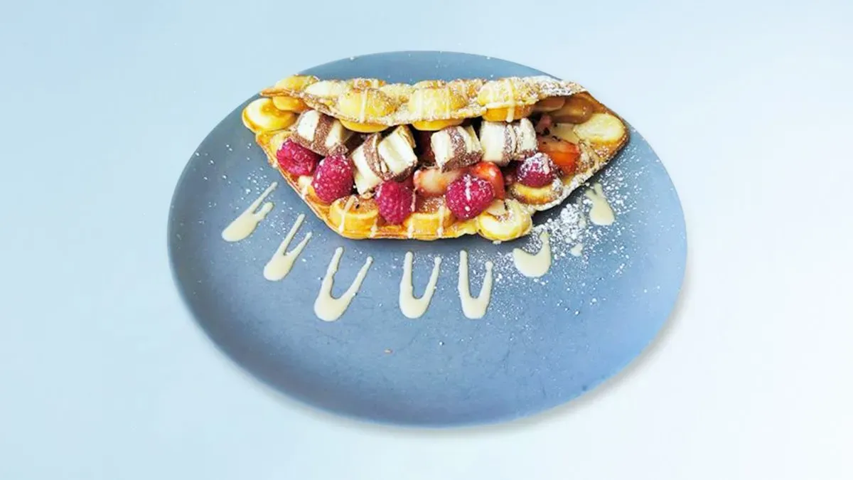 Waffle with Powdered Sugar