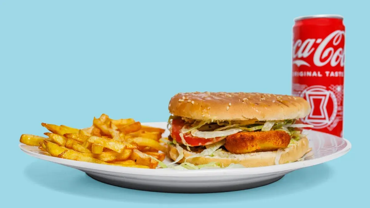 Nuggets-Burger Menü