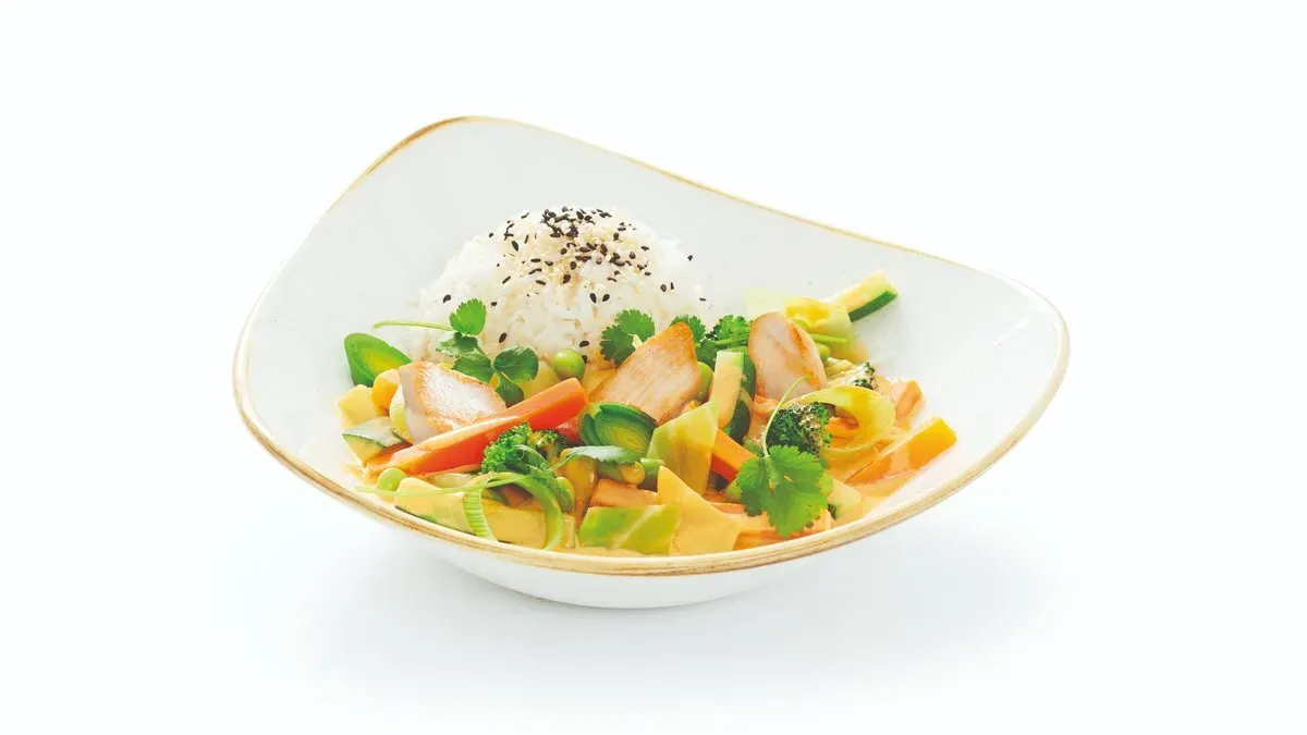 Red Thai Curry Chicken Menü