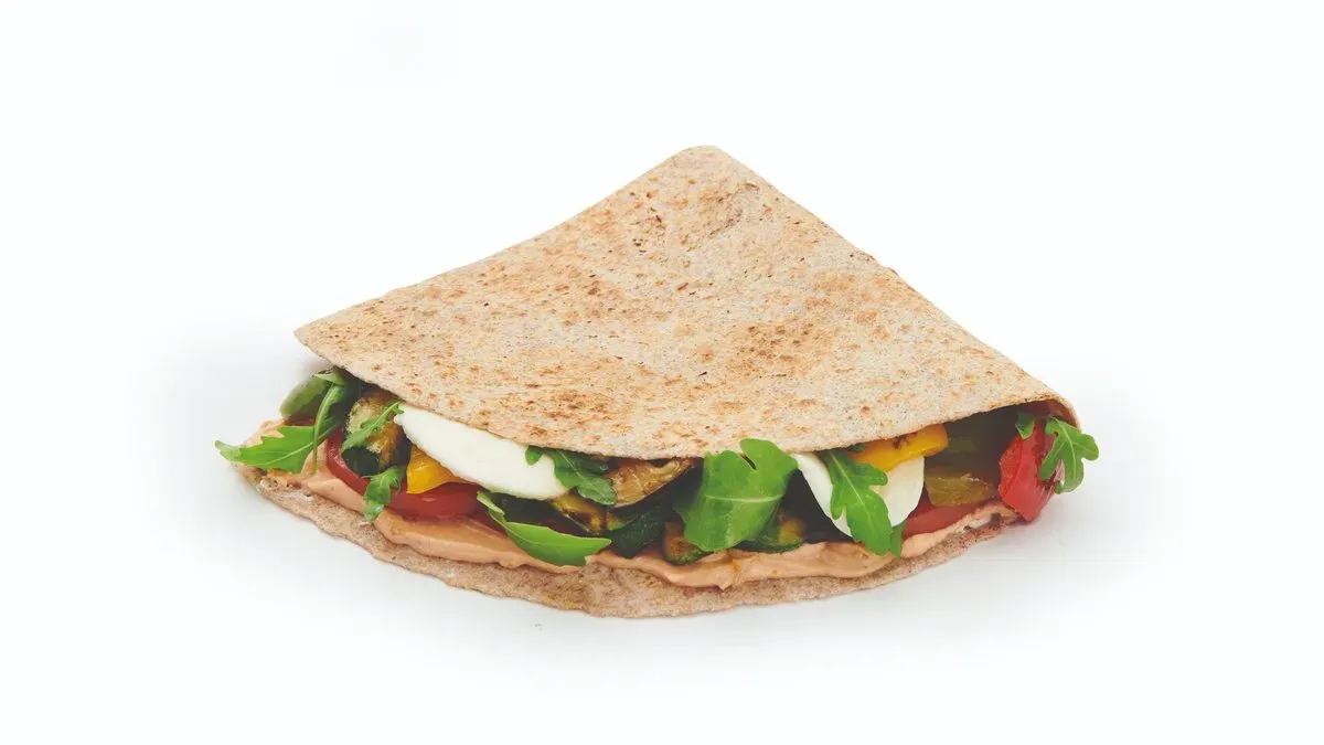Grillgemüse Mozzarella Flatbread
