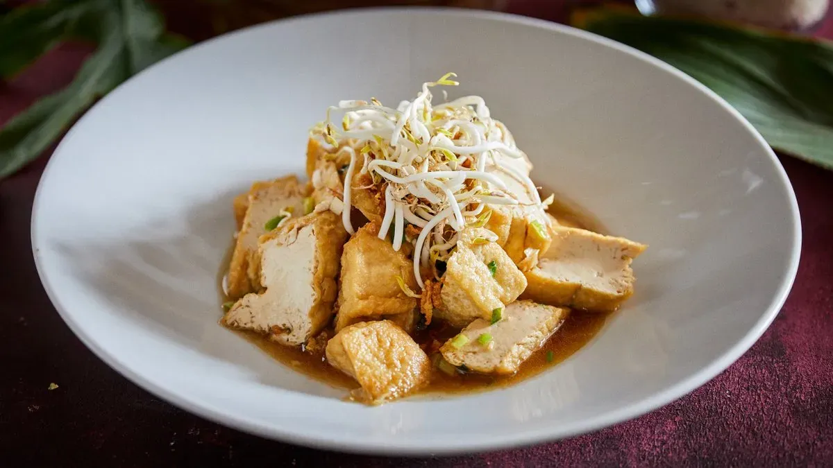 Sült tofu rizsecet & szója