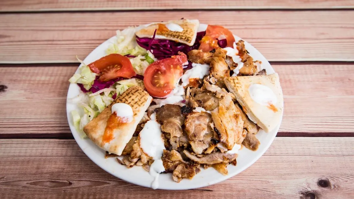 Gyros tál +köret