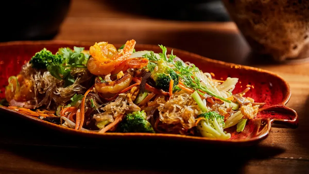 Pad Woon Sen - rák (Sült Üvegtészta)
